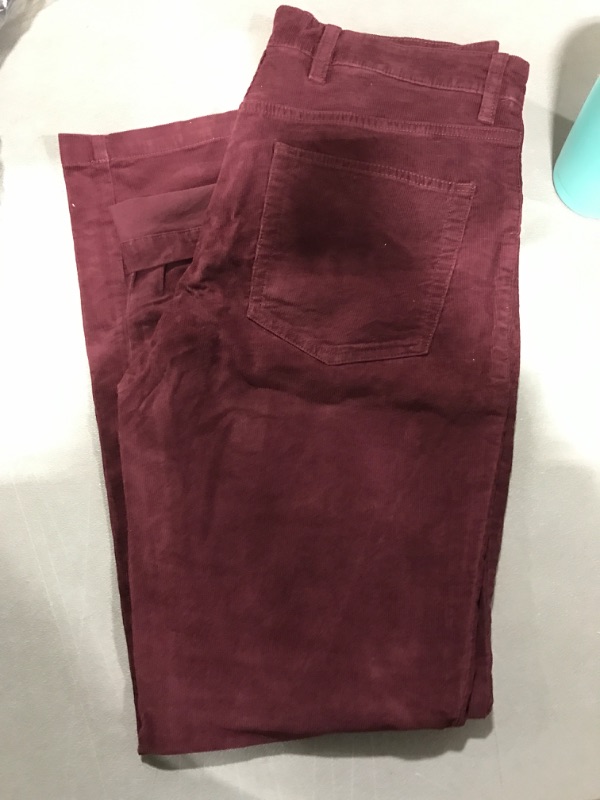 Photo 2 of [Size 32x31] Goodthreads Burgundy Corduroy pants- Red