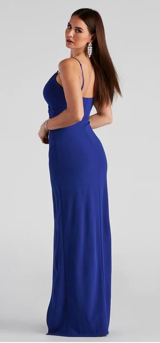 Photo 1 of [Size L] Windsor Gown- Royal Blue- Spaghetti Strap