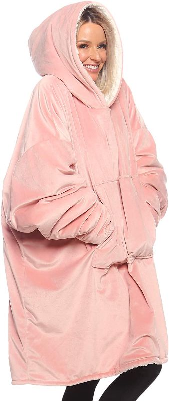 Photo 1 of [Size L/XL] Yescool Big Comfy Pullover with Pocket- Bright Pink