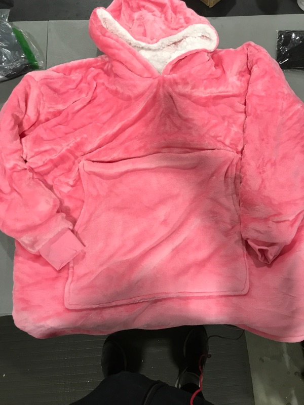 Photo 2 of [Size L/XL] Yescool Big Comfy Pullover with Pocket- Bright Pink