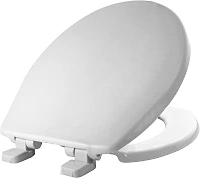 Photo 1 of MAYFAIR 880SLOW 000 Caswell Toilet Seat will Slowly Close and Never Loosen, ROUND, Long Lasting Plastic, White
