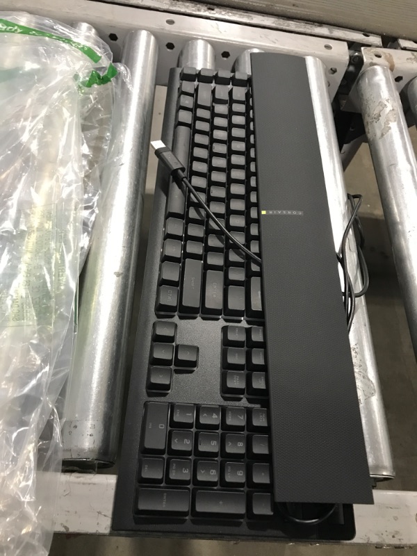 Photo 2 of CORSAIR K55 RGB PRO-Dynamic RGB Backlighting - Six Macro Keys with Elgato Stream Deck Software Integration-IP42 Dust and Spill Resistant-Detachable Palm Rest-Dedicated Media and Volume Keys, Black