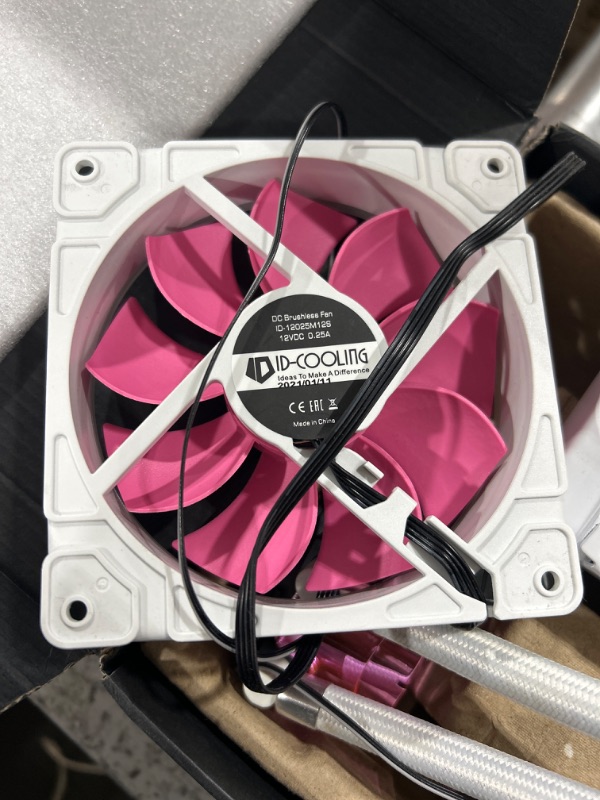 Photo 3 of ID-COOLING PINKFLOW 240 CPU Water Cooler LGA1700 Compatible 5V Addressable RGB AIO Cooler 240mm CPU Liquid Cooler 2X120mm RGB Fan, Intel 1700/115X/1200, AMD AM5/AM4
