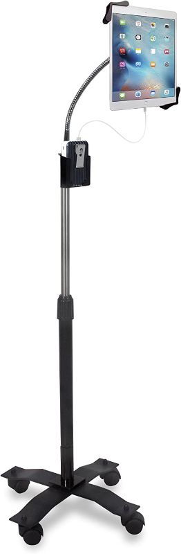 Photo 1 of CTA Digital PAD-UAFS Height-Adjustable Gooseneck Stand with Casters for iPad/Tablet