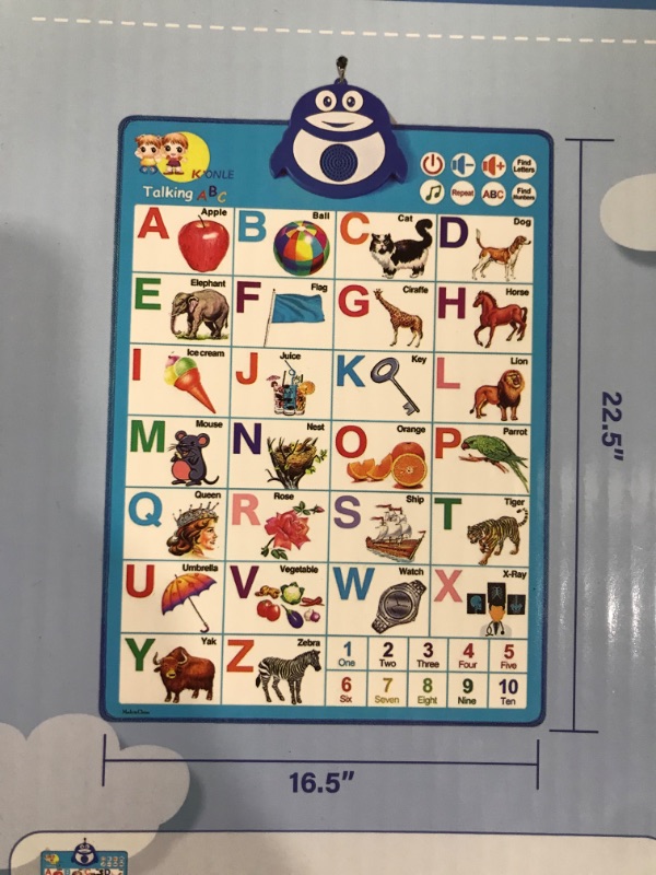 Photo 1 of  Interactive Alphabet Wall Chart, Talking ABC Poster 