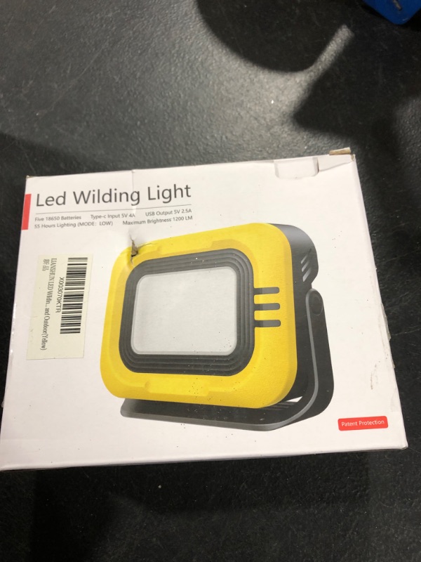 Photo 2 of LIANSHUN LED Wilding Light SJ-M3 USB & Solar Rechargeable Lanterns for Camping, Hiking, Emergency and Outdoor(Yellow)
