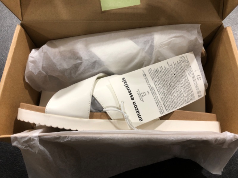 Photo 1 of Amazon Essentials Women's Criss Cross Sport Sandal 8 White