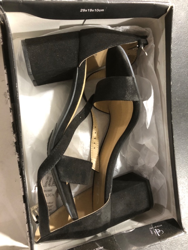 Photo 1 of CL by Chinese Laundry Women's Jessie Dress Sandal 8 Black Super Suede SIZE 8