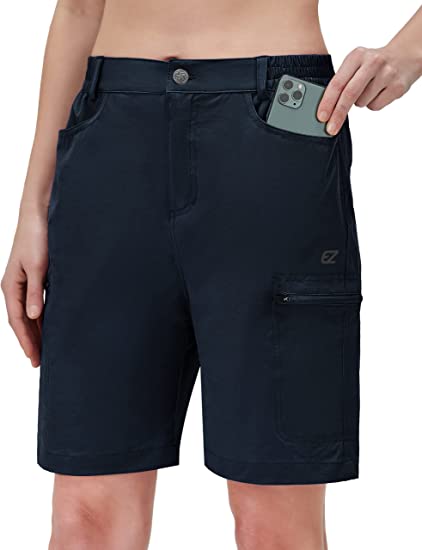 Photo 1 of [Size XL] Women's 7 inch Cargo Summer Shorts Quick Dry Lightweight Golf Hiking Bermuda Shorts for Women Casual Travel with Pockets 