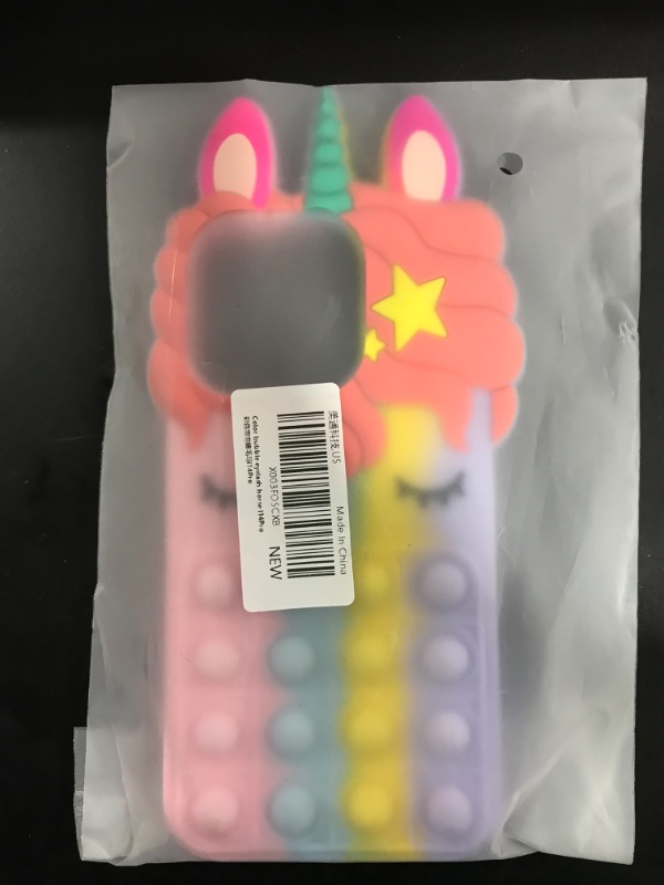 Photo 1 of iPhone 14 Pro Case Cartoon Kawaii Cute Fun Funny Silicone Unicorn Cases(for iPhone 14 Pro 6.1") 