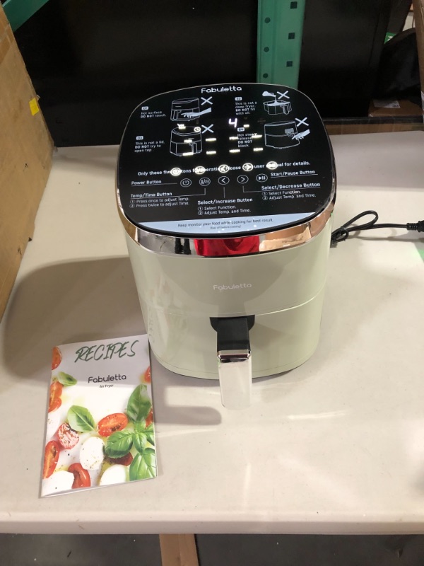 Photo 1 of 4 Qt Fabuletta 9 Customizable Smart Cooking Compact Air Fryer,  Sage Green
