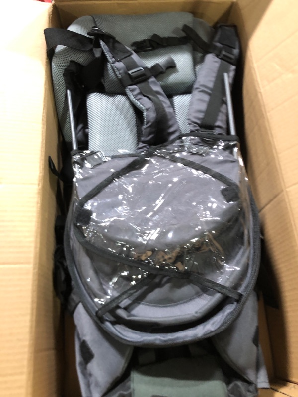 Photo 1 of ClevrPlus Cross Country Baby Backpack, Hiking Child Carrier, Gray 