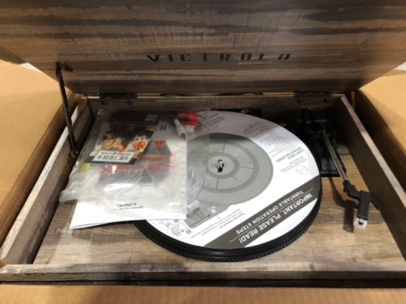 Photo 2 of Victrola Nostalgic 6-in-1 Bluetooth Record Player & Multimedia Center & Cassette Player, AM/FM Radio | Wireless Music Streaming