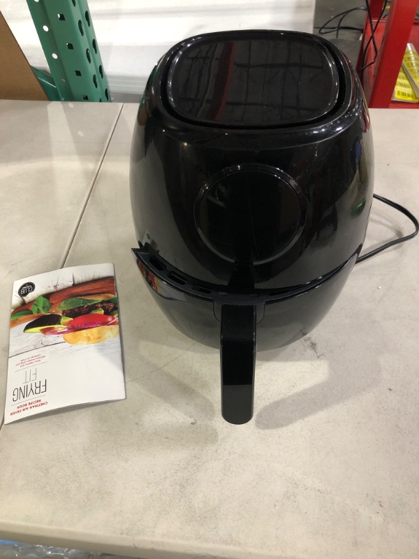 Photo 2 of **See Notes**CHEFMAN Small Air Fryer Healthy Cooking, Glossy Black, 3.7 Qt. 