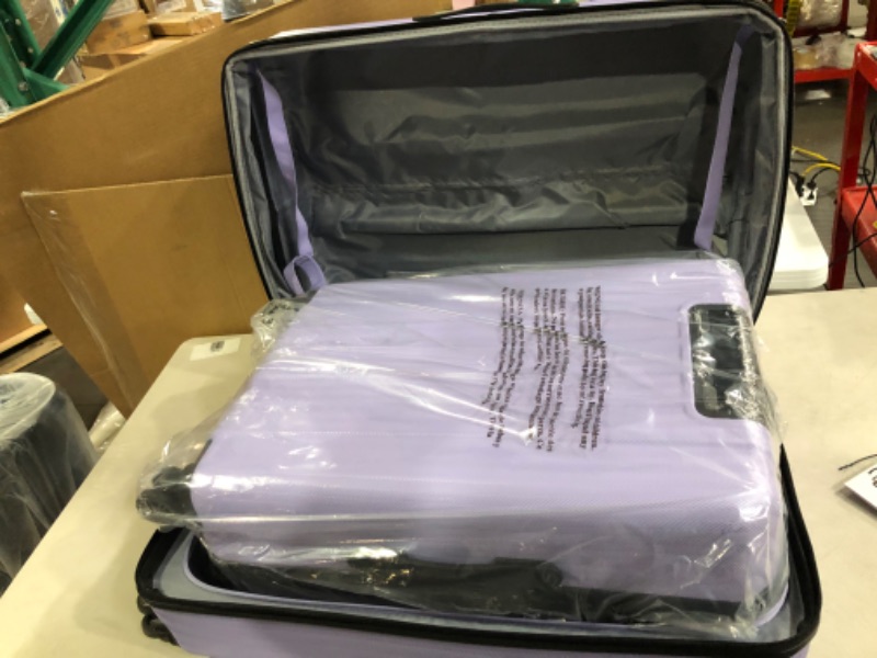 Photo 2 of **See Notes**Traveler's Choice Dana Point Hardside Expandable Luggage Set, Lavender, 3-Piece 