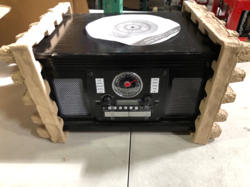 Photo 2 of Victrola 8-in-1 Bluetooth Record Player & Multimedia Center