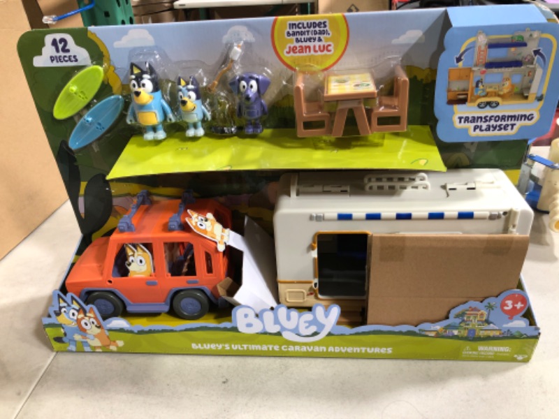 Photo 2 of Bluey Ultimate Caravan Adventures - Caravan Playset and Three 2.5-3" Figures 