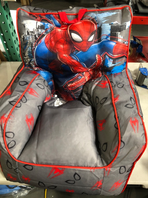 Photo 2 of **See Notes**Idea Nuova Marvel Spiderman Toddler Nylon Bean Bag Chair  Large