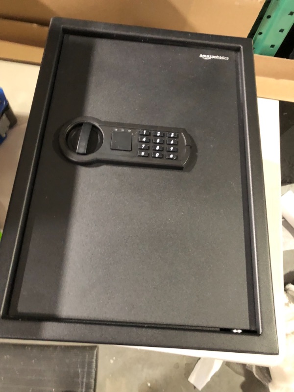 Photo 3 of Amazon Basics Steel Home Security Safe with Programmable Keypad - Secure Documents, 