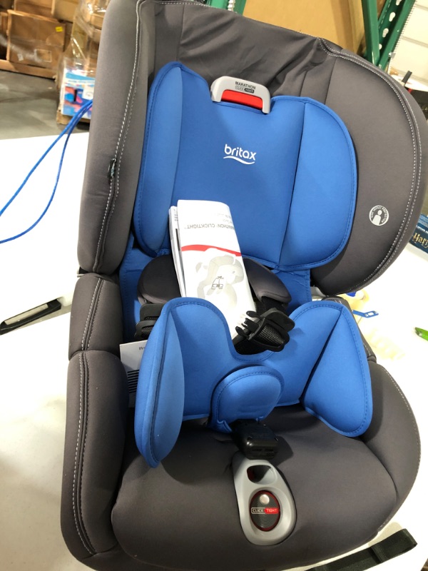 Photo 2 of Britax Marathon Clicktight Convertible Car Seat, Mod Blue SafeWash