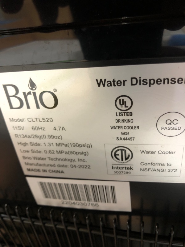 Photo 1 of Brio Limited Edition Top Loading Water Cooler Dispenser Holds 3 or 5gal Bottles