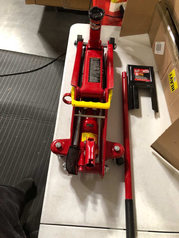 Photo 2 of BIG RED T83006 Torin Hydraulic Trolley Service/Floor Jack 3 Ton (6,000 lb) Capacity, Red