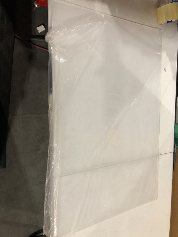 Photo 2 of (2 Pack) 1/8" Thick Clear Acrylic Sheets - 24" x 36" Pre-Cut Plexiglass Sheets **Cracked