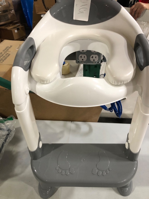 Photo 2 of 711TEK Potty Training Seat with Step Stool Ladder,Potty Training Toilet