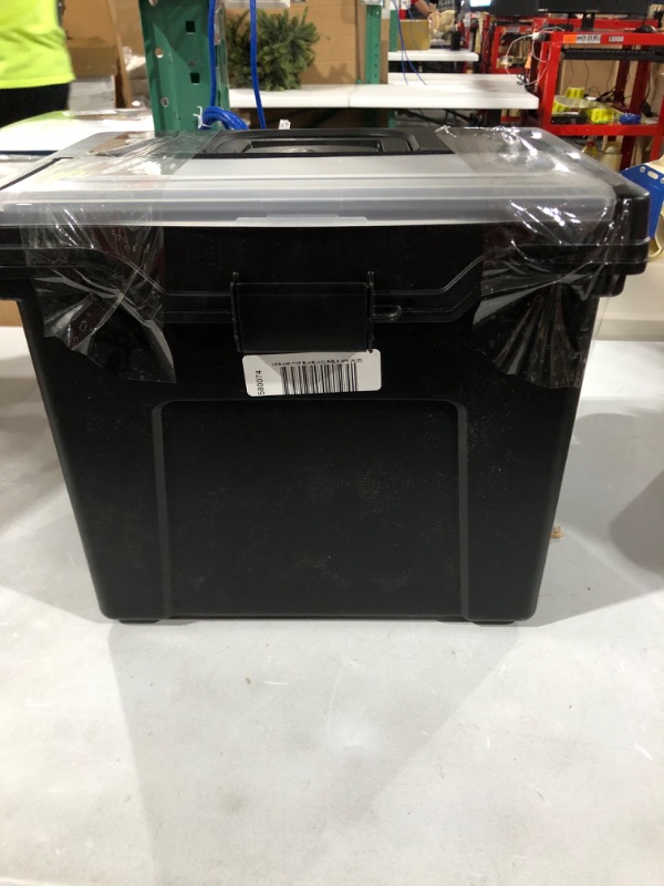 Photo 1 of Office Depot Large Mobile File Box Black/Silver, 110987
