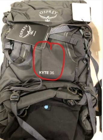 Photo 2 of ** SEE NOTES** Osprey Kyte 36 Women's Hiking Backpack Siren Grey 