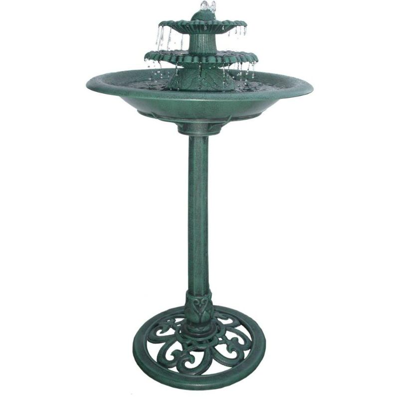 Photo 1 of **MISSING CENTRAL POLE** 3 TIER FOUNTAIN BIRD BATH **NOT TESTED** *LOOKS NEW*