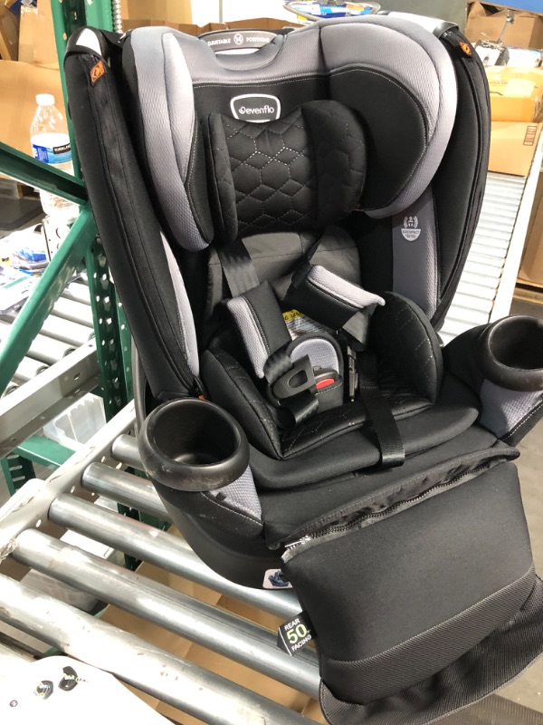 Photo 4 of Evenflo Revolve Extend Revere Convertible Car Seat Revolve Extend Quick Clean Cover Revere Gray