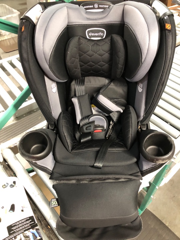 Photo 3 of Evenflo Revolve Extend Revere Convertible Car Seat Revolve Extend Quick Clean Cover Revere Gray