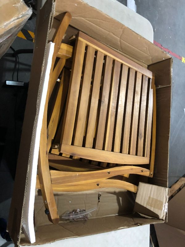 Photo 6 of ***INSTRUCTIONS MISSING - OTHER PARTS LIKELY MISSING AS WELL***
Christopher Knight Home Selma Acacia Rocking Chair with Cushion, Teak Finish