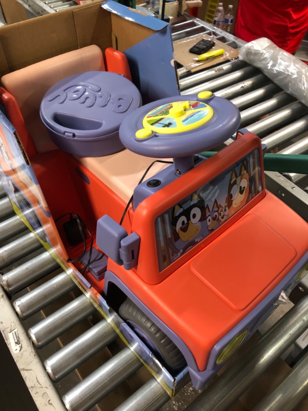 Photo 2 of Bluey 6V Ride On Car for Toddlers - Interactive Electric Car for Kids 