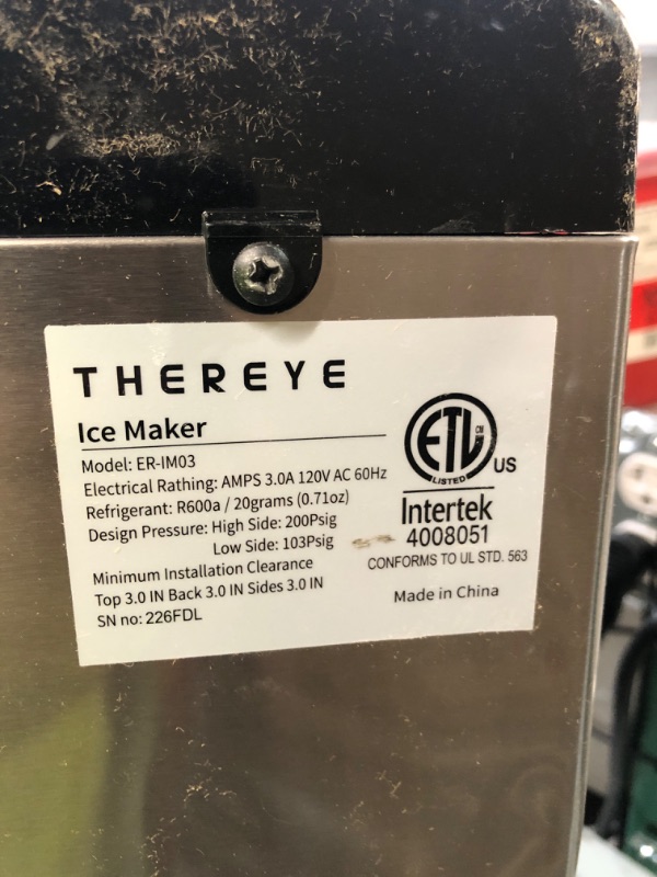 Photo 6 of **PARTS ONLY** Thereye Countertop Nugget Ice Maker