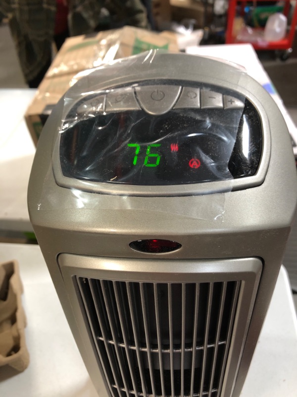 Photo 2 of Lasko 1500W Digital Ceramic Space Heater with Remote, 755320, Silver