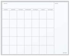 Photo 1 of U Brands Magnetic Monthly Calendar Dry Erase Board, 16 x 20 Inches Silver Frame