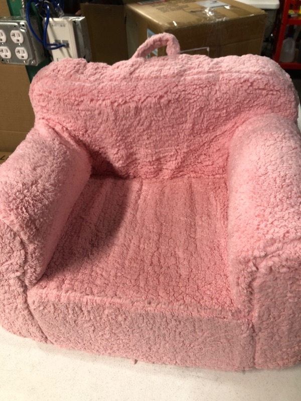 Photo 2 of Delta Children Cozee Sherpa Chair, Pink