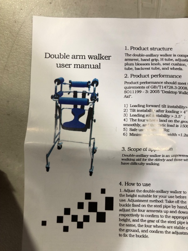 Photo 1 of 8 Wheels Walkers for Seniors, Adult Standing Walking Aid