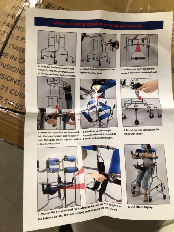 Photo 1 of 8 Wheels Walkers for Seniors, Adult Standing Walking Aid