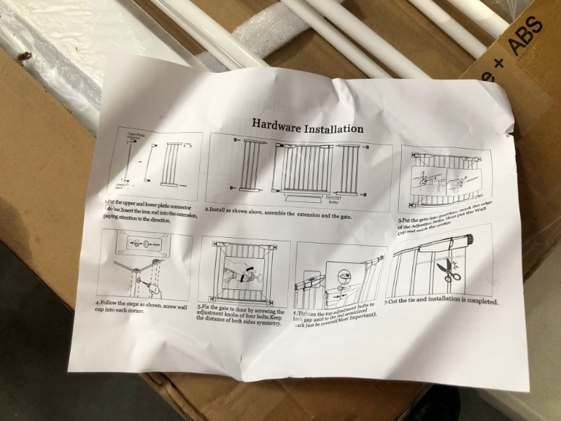 Photo 3 of Fairy Baby White Extra Wide Baby Gate 51.57"-54.33"