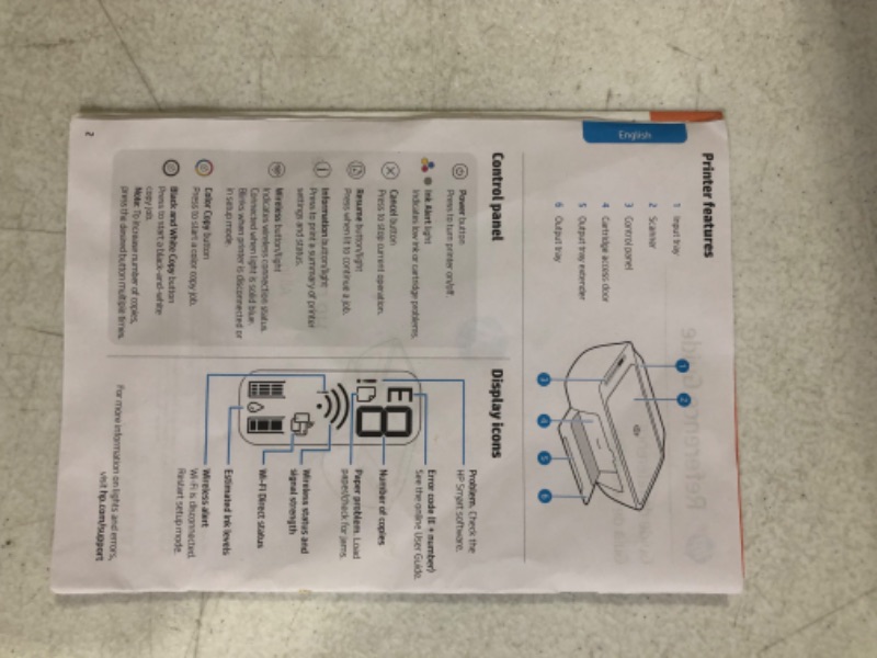 Photo 5 of DeskJet 2755e Wireless Inkjet Printer