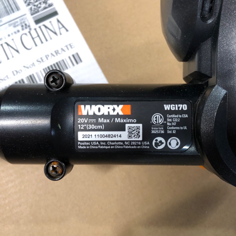 Photo 6 of **USED**  Worx WG170 GT Revolution 20V 12 Inch Grass Trimmer/Edger/Mini-Mower Black