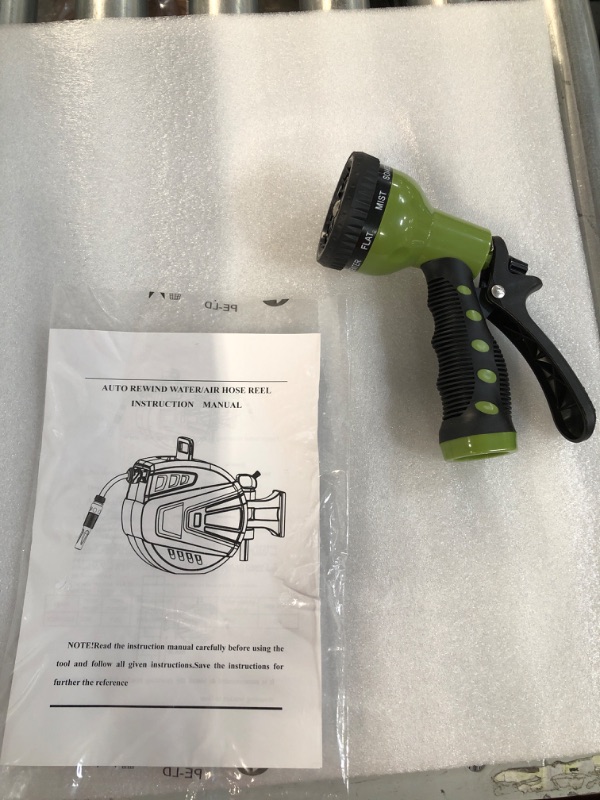 Photo 2 of [USED] G GOOD GAIN Retractable Garden Hose Reel,9 Function Sprayer Gun