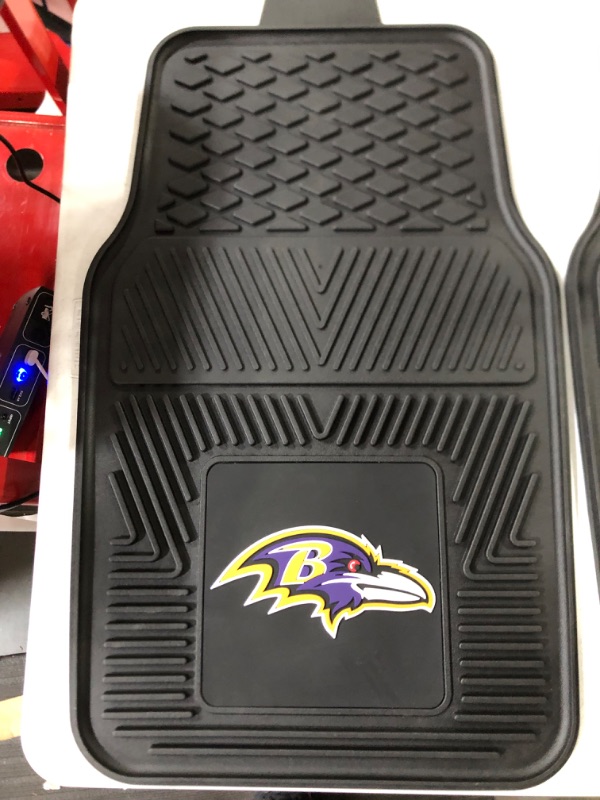Photo 1 of FANMATS Baltimore Ravens Heavy Duty Vinyl Car Mat Set