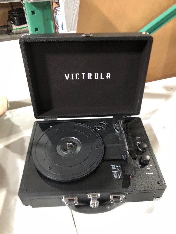 Photo 2 of Victrola Vintage 3-Speed Bluetooth Portable Suitcase Record Player 