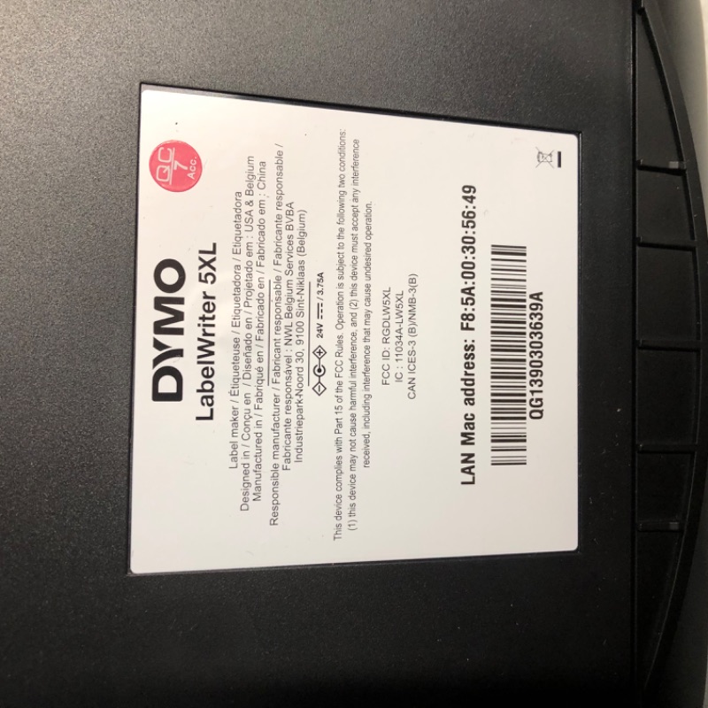 Photo 4 of DYMO LabelWriter 5XL Label Printer, Automatic Label Recognition, Prints Extra-Wide Shipping Labels (UPS, FedEx, USPS) from Amazon, eBay, Etsy, Poshmark, and More, Perfect for eCommerce Sellers LabelWriter 5XL Thermal Label Printers