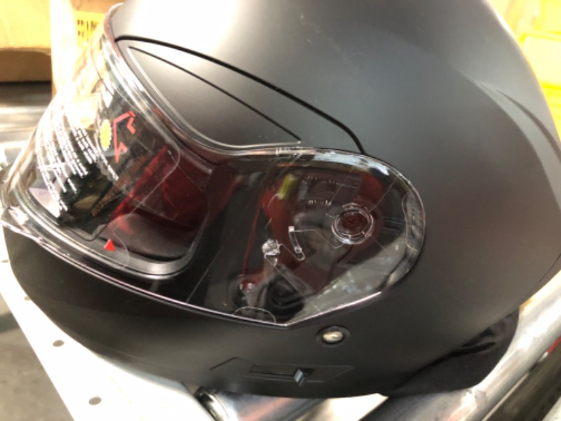 Photo 1 of Motorcycle Full Face Helmet DOT Approved - YEMA YM-831 Motorbike Moped Street Bike Racing Crash Helmet with Sun Visor  Matte Black XX-Large