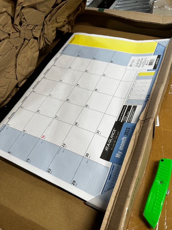 Photo 2 of AT-A-GLANCE 2023 Monthly Desk Calendar, Desk Pad, QuickNotes, 22" x 17", Standard (SK70000) Standard 2023 New Edition